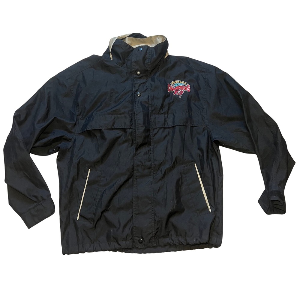 VTG Superbowl 37 XXXVII Tampa Bay Buccaneers Super Bowl Champions Jacket Mens M